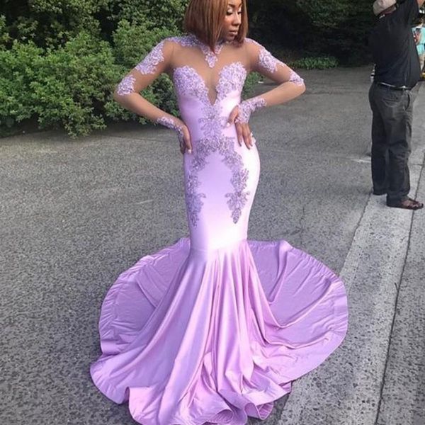 

2021 prom dresses evening gowns mermaid prom dresses long sleeve mermaid dresses, Black