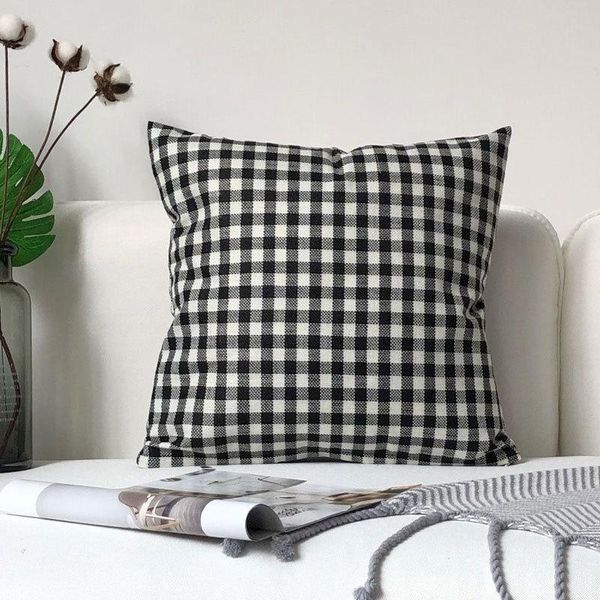 

linen sofa cover cushion cover for house bedroom decor gray folding cushion 45*45