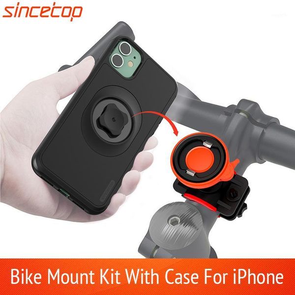 

cell phone mounts & holders universal bike mount holder bicycle bracket clip can rotate stand with shockproof case for 11pro xs max xr 8plug