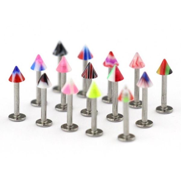 

10 20 30 pc stainless steel labret piercing jewelry lot 16g lip piercing set horizontal labret lip piercing vertical labret ring f sqcmwe, Silver
