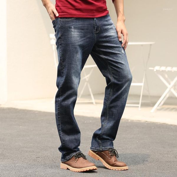 

spring and autumn men's jeans japan and south korea wide leg denim pants hee loose pants1, Blue