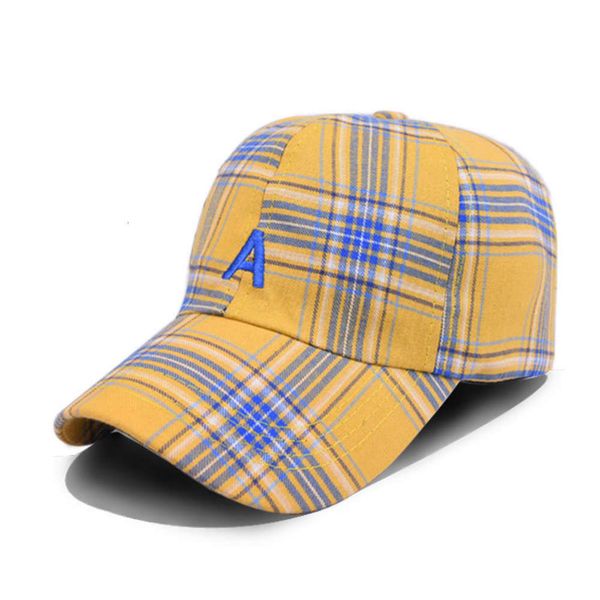 

college style sub baseball lattice a embroidered cap student street hat, Blue;gray