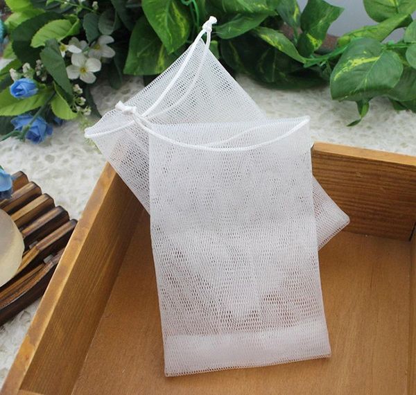 

10pcs/pack mesh soap sack saver pouch drawstring holder bags for making bubbles non-toxic double-la bbyywo yh_pack