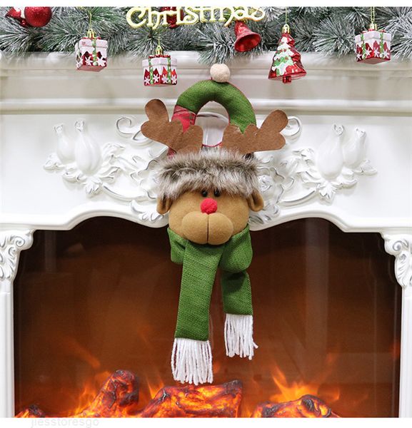 

rts mix order christmas decoration door hanging christmas window decoration old man snowman christmas decoration door kn