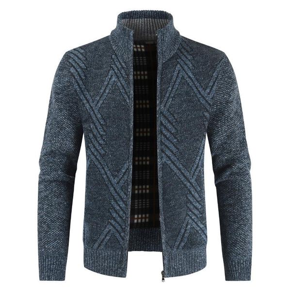 

men's sweaters autumn winter warm knitted sweater jackets cardigan coats male clothing casual knitwear, White;black
