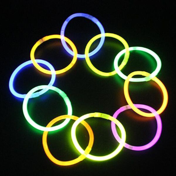 

luminous 50/100 pcs toys colorful glow stick led glasses necklace bracelets fluorescent festival party supplies concert decor