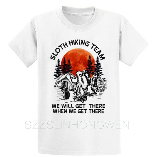 

sloth hiking team will get we there camping trend summer style new style custom short sleeve gents xxxxxl sport sweatshirt hoodie t shirt