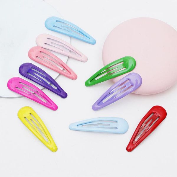 

10pcs kids snap hair clips baby girls hair accessories for children women barrettes candy color hairpins metal headwear hairgrip jllkrj, Slivery;white