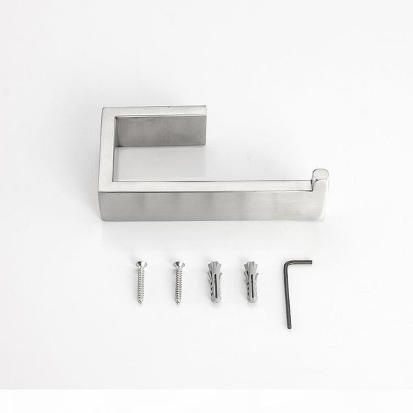 

brushed sus 304 stainless steel bathroom hardware set towel bar towel ring toilet paper holder robe hook bathroom accessories bbyslr