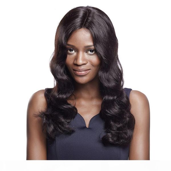

long silk base human hair wig silk full lace wigs wavy virgin brazilian body wave human hair lace front wig silk 4"x4, Black;brown