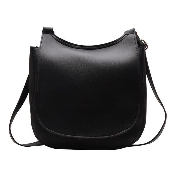 

women fashion wide solid color shoulder handbags female simple pu leather women large capacity pure color flap crossbody bags