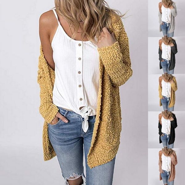 

thin women sweaters fashion batwing sleeve long cardigan autumn knit open front cardigan coat with pocket streetwear jacket1, White;red