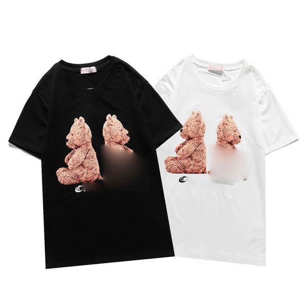 

2021 new designers t shirt palm mens women's t-shirt fashion men's casual t-shirt men's designer street short-sleeved paris t, White;black