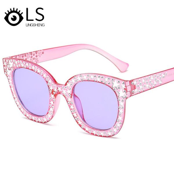

sunglasses ls cute playful glasses 2021 personality five pointed star jelly color fashion colorful ocean piece yg058, White;black