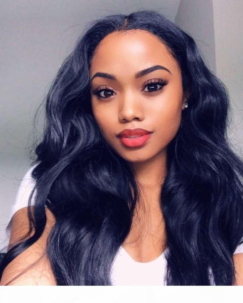

lace front human hair wigs brazilian body wave lace front wig with pre plucked baby hair natural hairline remy hair bleached knots, Black;brown