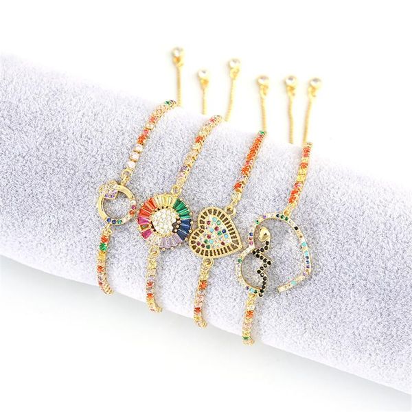 

charm bracelets bracelet set bijoux woven natural stone crystal adjustable jewelry 2021 pulseras beautiful gift, Golden;silver