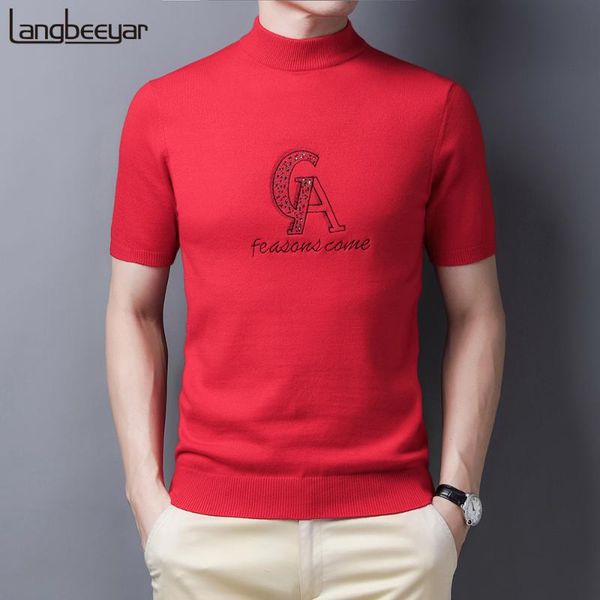 

2020 high end корейский новая мода марка водолазка трикотажные свитера мужчины pullove шерстяной autum graphic повседневный jumper мужская о, White;black