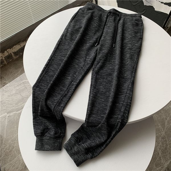 

first line large factories produce simple basic cotton yarn terry trousers for men's autumn casual with mouth binding pants