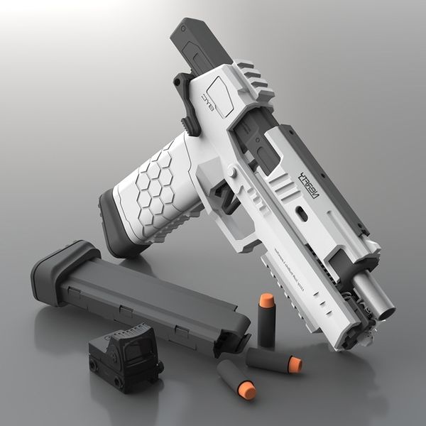 

5444gecko launcher rhino grote soft bullet model fire pistol toy gun for aldult boys aiming train cs game children gifts