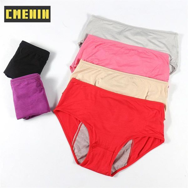 

cmenin women breathable physiological panties menstrual underwear women mid waist warm healthy for girls briefs p00591, Black;pink