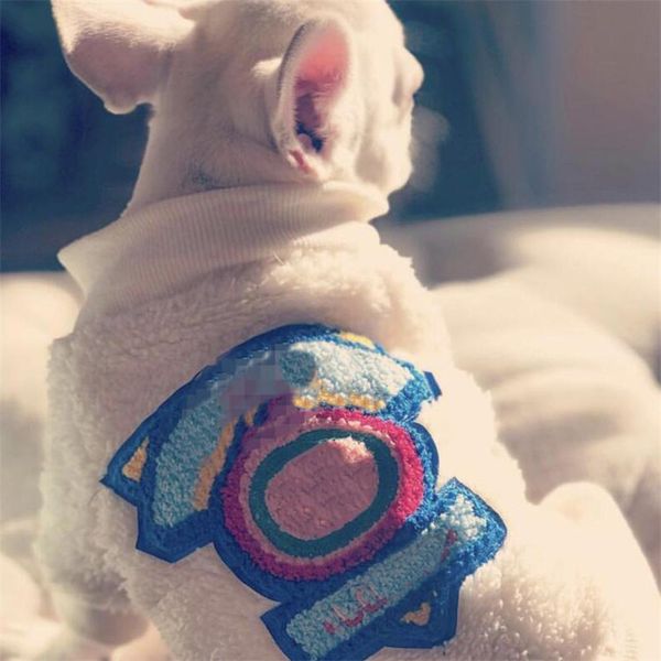 

winter soft velvet pets coats fashion letter embroidery schnauzer zipper jackets trendy personality charm pets outerwears