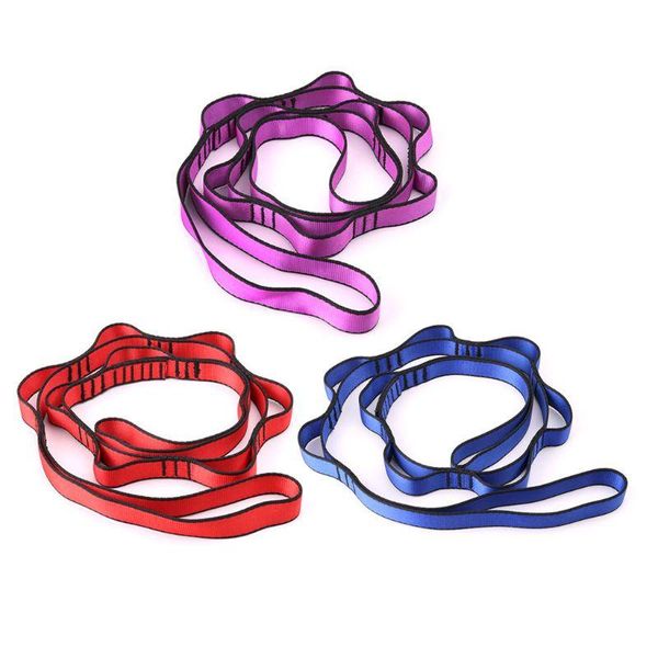 

climbing nylon chain rope with loops yoga hammock hanging strap bandlet