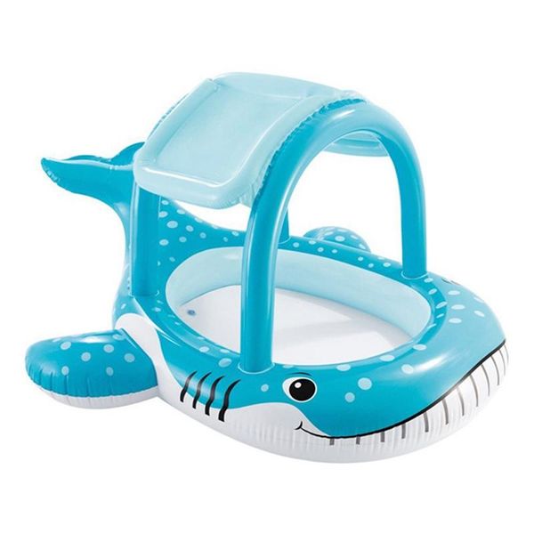 

211cm small inflatable baby kid whale play pool with sunshade yard garden family swimming toys pool