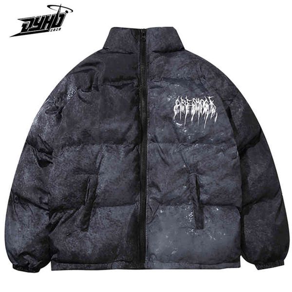 

Large size men's hip-hop dance clothing, graffiti cotton padded down et, Harajuku, clothing, Black