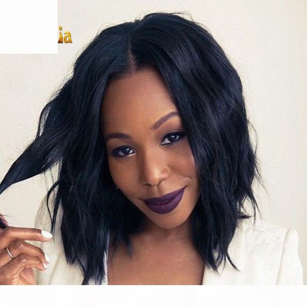 

big bob wave brazilian virgin hair lace front human hair wigs indian malaysian peruvian full lace human hair wigs, Black;brown