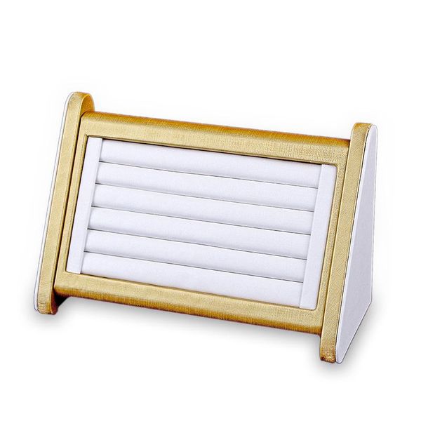 

jewelry pouches, bags high-grade pu leather vertical ring storage rack, earrings bracelet display stand box, Pink;blue