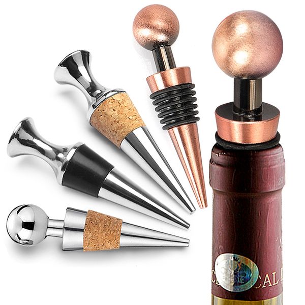 

stainless steel wine ser vacuum sealed beverage sers wine cork bottle caps storage twist plug gift kitchen bar tool