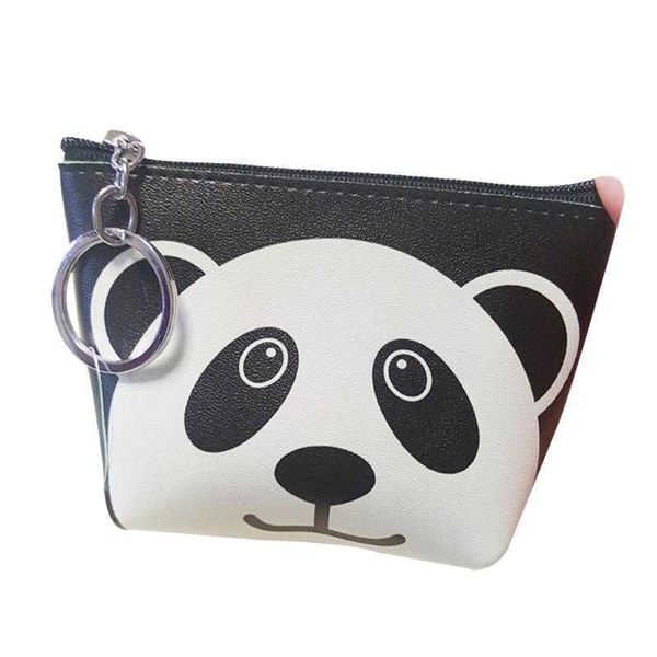 Geldbörsen Cartoon Panda Handtasche Münze Druck Shell Typ PU weibliche Persönlichkeit Brieftasche