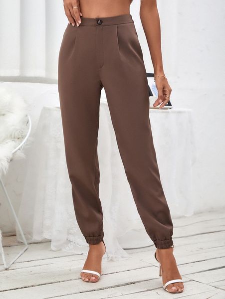

high waist slant pockets joggers e0sh#, Black;white