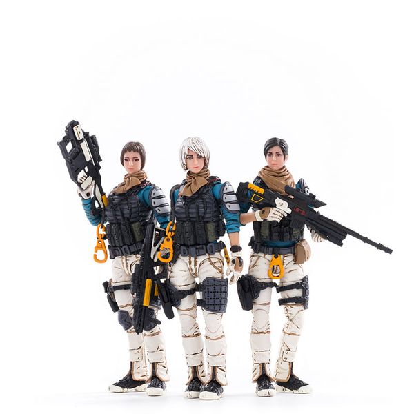 

trio of the perron patrol of the twelfth corps of the interstellar federation doll gladiator plastic material