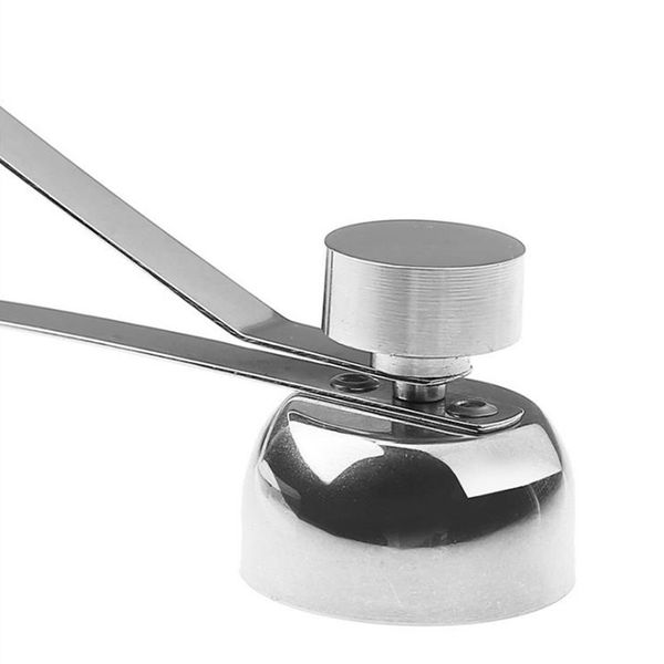 

stainless steel scissors, boiled can opener, shell cutting machine, opener, raw egg, egg separator, kitchen utensils, 1