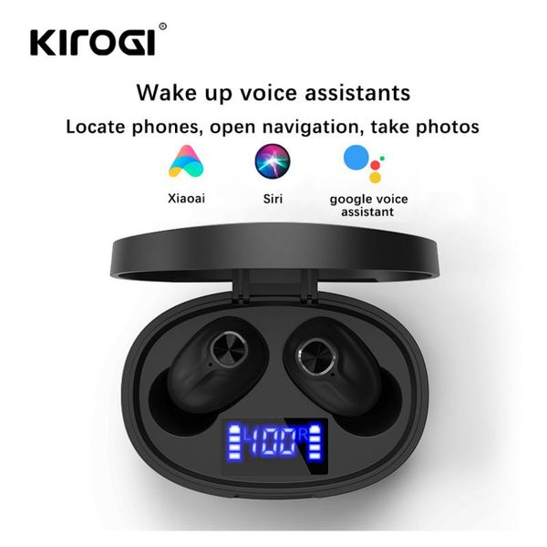 

wireless bluetooth v5.0 earbuds led display charging case for sony etc android phones handsearphone