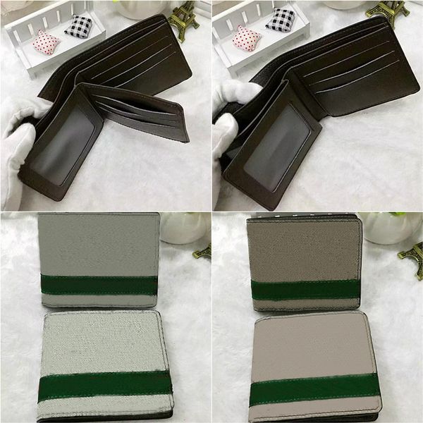 

fashion short wallet card wallet wholesale leather wallet for mens wallets multicolor card holder women purse classic pocket holders, Red;black