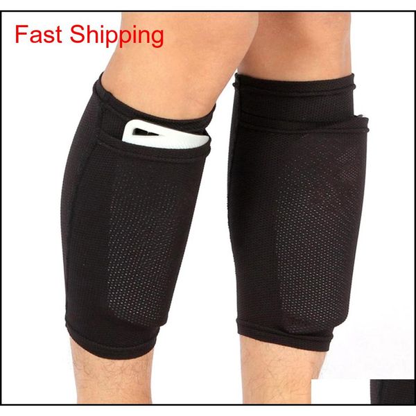 

1 pair football protection socks with football pocket shin guards leg support sleeves shin guard children support socks 3tpaq, Black;yellow