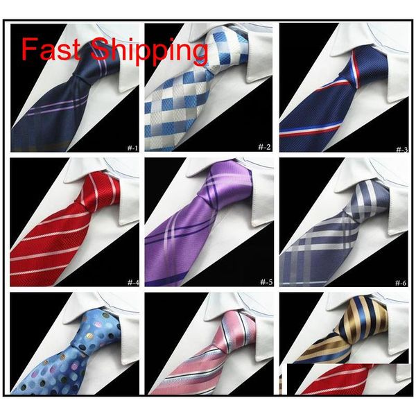

designer mens ties 38 design silk neck ties 8cm plaid & striped ties for men formal business weddi qyldiv bde_home, Blue;purple