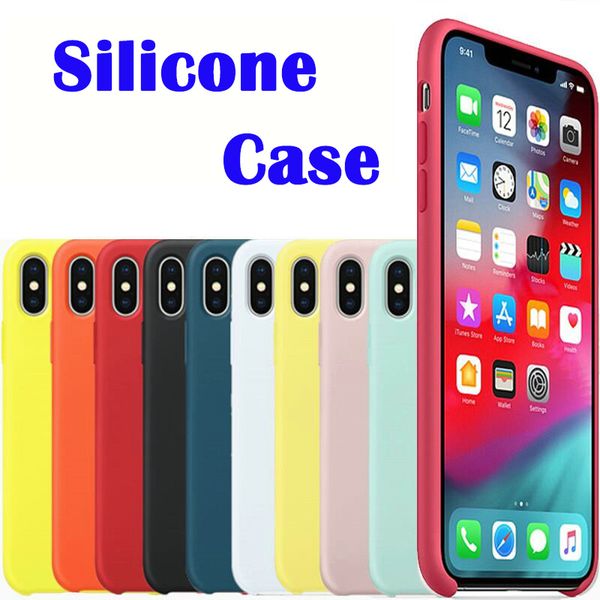 

первоначально качество оем силиконовый чехол для iphone 11 pro max 7 8 plus телефон чехол для iphone xs x 6s plus с пакетом
