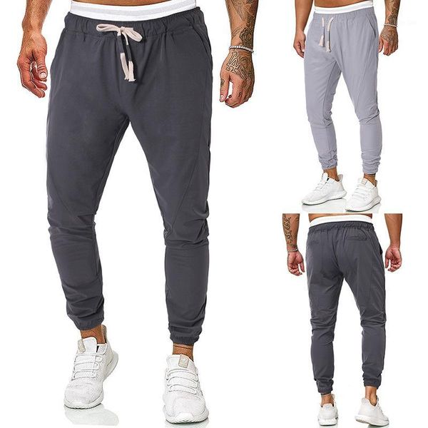 

trouser pants casual sweatpants solid fashion high street trousers pants men joggers oversize brand gray men's pant1, Black