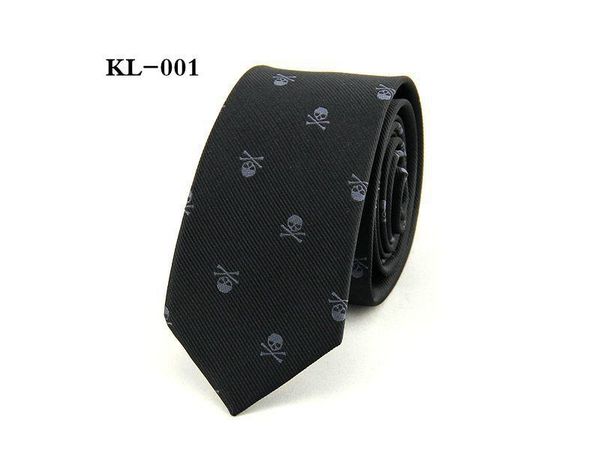 

fashion men's suit polyester jacquard personality skull 6cm narrow tie party neck tie trendy arrowhead ing, Black;gray