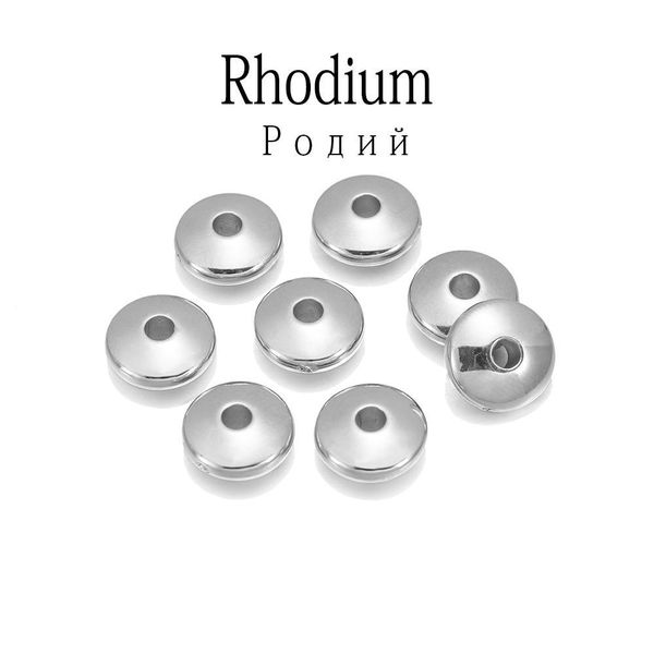 

100pcs lot gold rhodium flat round spacer ccb plastic bead spacer loose charm beads for diy jewelry making supplies accessories h jlljba