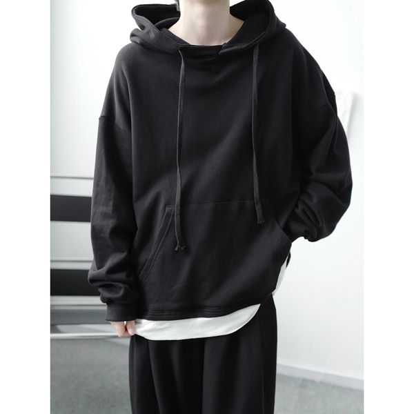 

2020 splice white scabbard pullover male streetwear hip hoodie 3xtt, Black