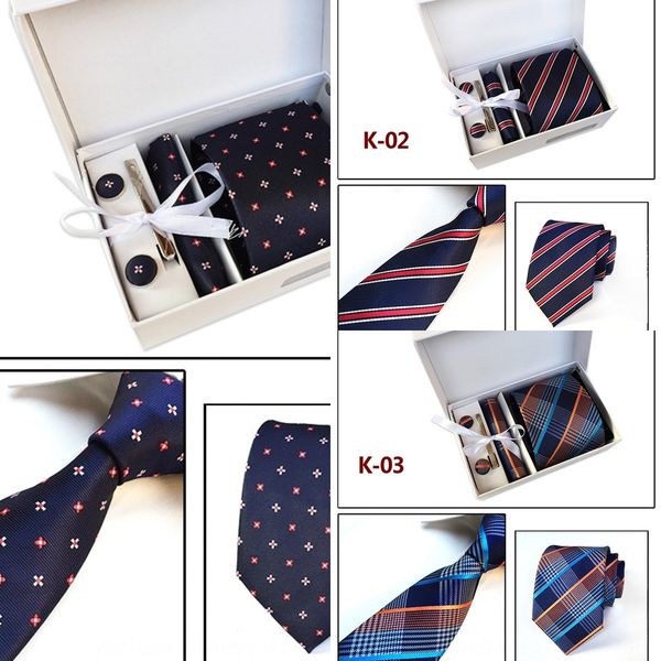 

j7ol new box stripe silk necktie for dress tie wedding business knot handmade dress tie mens men neckties tie wedding solid accessories, Black;blue