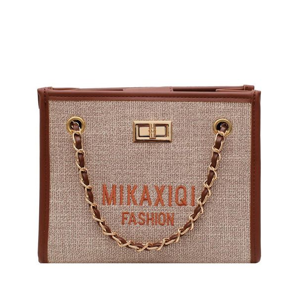 

french r ins canvas material fashion new wild messenger bag summer ladies bag shoulder handbag