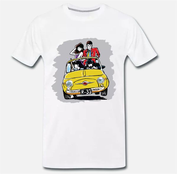 

t-shirt lupin iii lupin the third auto fiato 500 cartone anni 80 1 - s-m-l-xl tee shirt sport hooded sweatshirt hoodie
