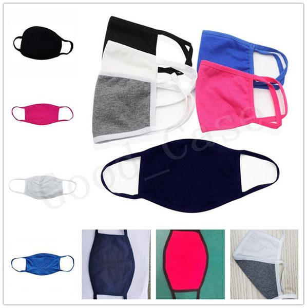 

unisex хлопок мода face mask конструкторы solid color пылезащитно многоразовый face охватывает велоспорт защита рот муфельной маски dhl f102