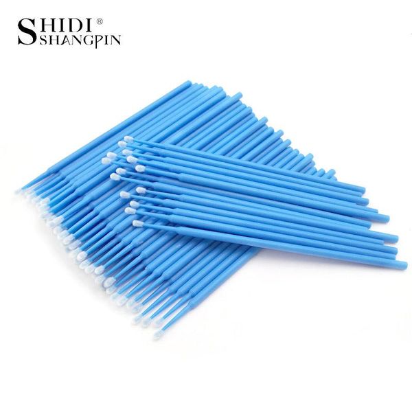 

shidishangpin 100 pcs disposable make up eyelashes mini individual lashes applicators mascara brush lash extensions cotton swab bbycds