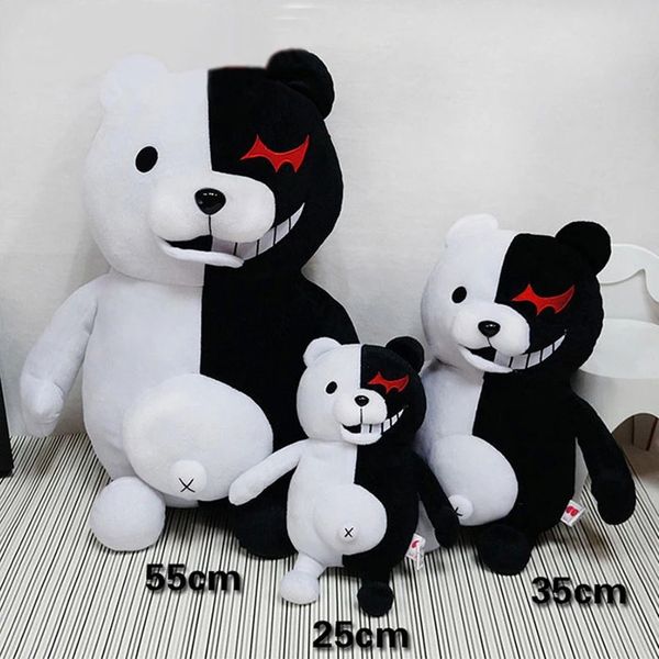 

2019 dangan ronpa super danganronpa 2 monokuma black & white bear plush toys soft stuffed animal dolls birthday gift for children